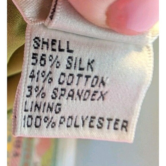 Talbots Womens Stretch Skirt Size 10 Petite Silk Blend Fully Lined - Picture 7 of 7